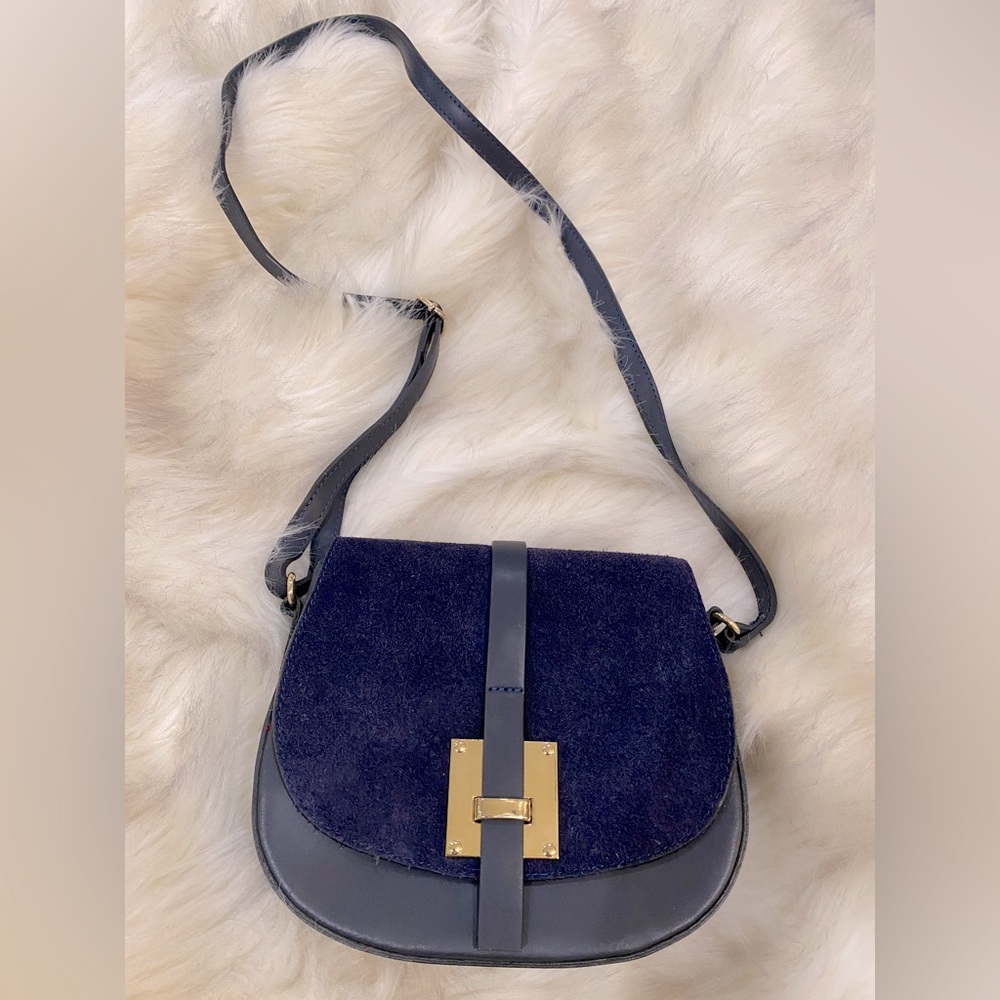 Navy blue crossbody purse